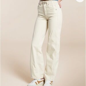 Free People We the Free Aster Straight Jean Size 29 Cream